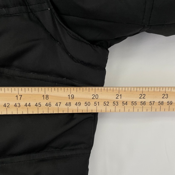 Brandon Thomas Medium Puffer Jacket Black with Removable Hood and Arm Sleeves - Picture 9 of 11